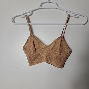 Skims Women's Tan Wireless Pullover Bralette, XS